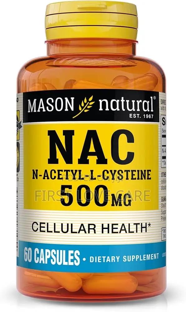 Mason Natural Nac N,Acetyl,L,Cysteine 500 Mg, Supports Normal,60 Caps